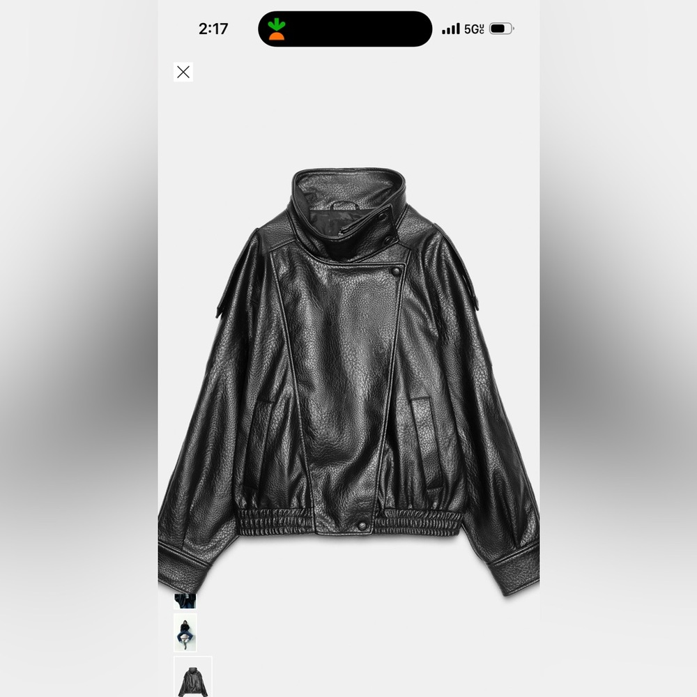 FAUX LEATHER JACKET
